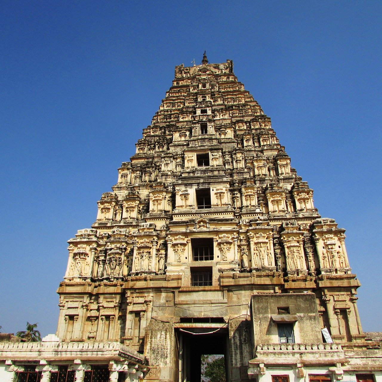 The ruins of Hampi stand as remnants of the Vijayanagara Empire